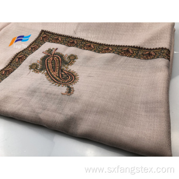 Elegant Muslim Printed Silk Polyester Autumn Square Scarf